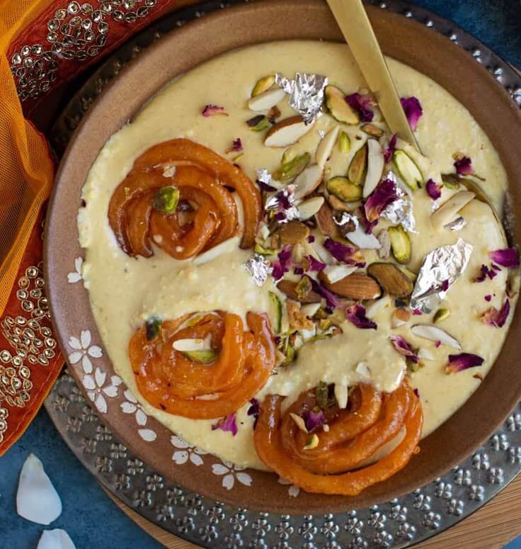 Jalebi with Rabri